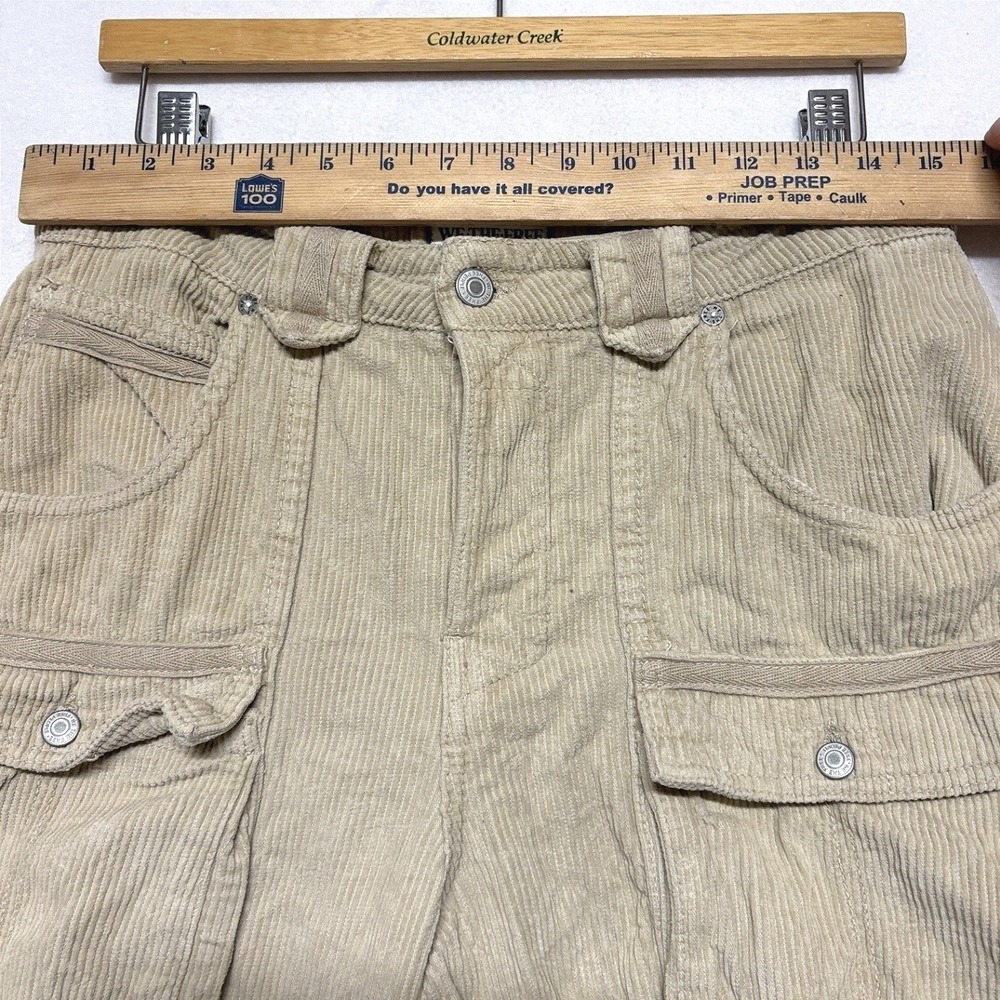 We The Free People Pants London Calling Corduroy Cargo Tapered Leg Boho Sz 28 - Picture 6 of 14